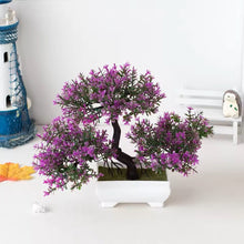 Load image into Gallery viewer, Modern Potted Artificial Greenery – Small Simulated Desktop Tree for Room Styling – Elegant Faux Plant Ornament for Shelves and Coffee Tables