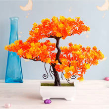 Load image into Gallery viewer, Modern Potted Artificial Greenery – Small Simulated Desktop Tree for Room Styling – Elegant Faux Plant Ornament for Shelves and Coffee Tables