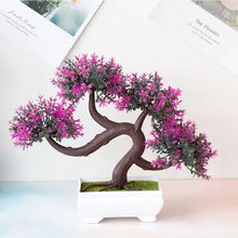 Load image into Gallery viewer, Modern Potted Artificial Greenery – Small Simulated Desktop Tree for Room Styling – Elegant Faux Plant Ornament for Shelves and Coffee Tables
