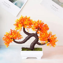 Load image into Gallery viewer, Modern Potted Artificial Greenery – Small Simulated Desktop Tree for Room Styling – Elegant Faux Plant Ornament for Shelves and Coffee Tables
