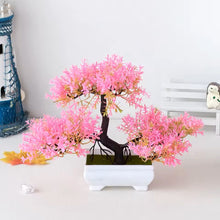 Load image into Gallery viewer, Modern Potted Artificial Greenery – Small Simulated Desktop Tree for Room Styling – Elegant Faux Plant Ornament for Shelves and Coffee Tables
